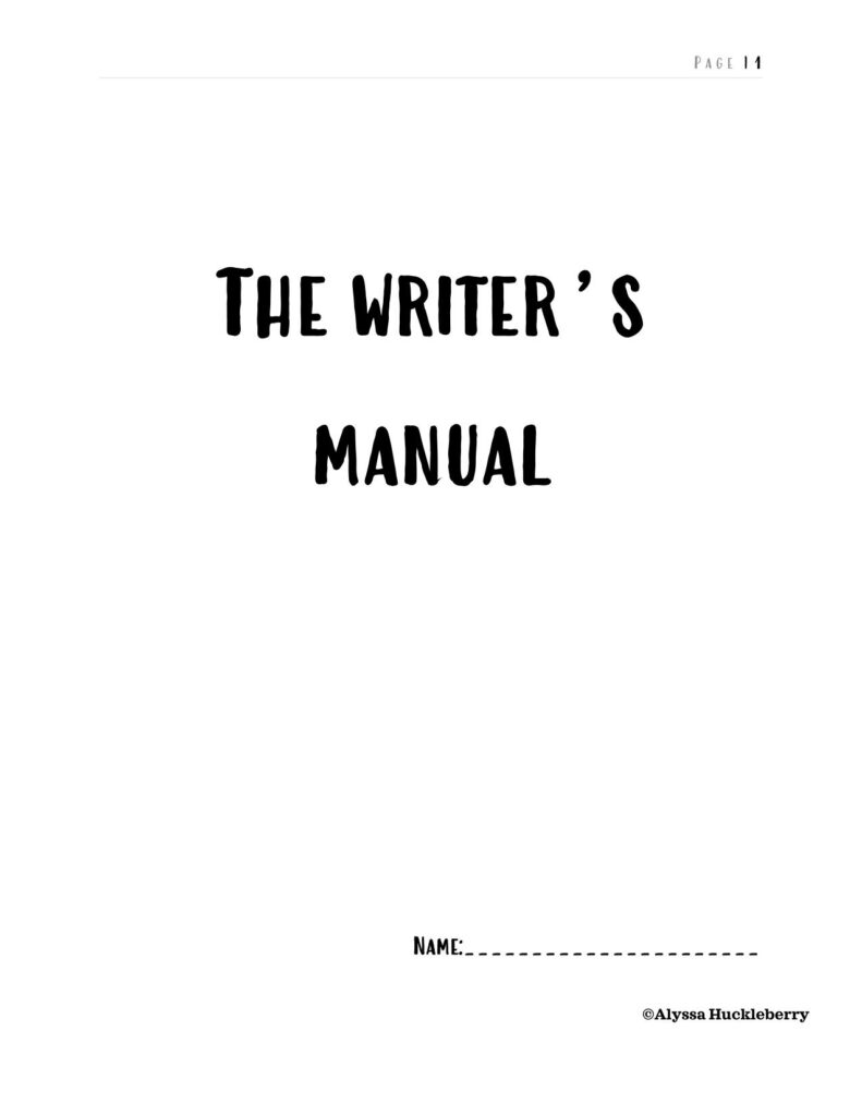 The Writer's Manual